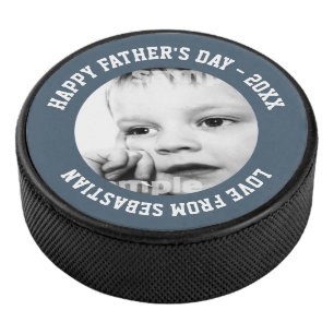 Vatertag Personalisiert Eins Eishockey Puck
