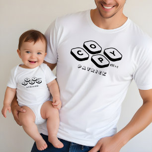 Vatertag Personalisierter Name Copy Paste Vater So Tri-Blend Shirt