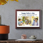 Vatertag Phantastischer Vater je Wood Foto Plaque Awardplakette<br><div class="desc">Happy Vatertag Holz Foto-Plakette für den phantastischsten Vater aller Zeiten! Die Vorlage ist für Sie bereit, 3 Ihrer Lieblings-Fotos hinzuzufügen, und der Wortlaut ist vollständig editierbar. Es liest sich derzeit "glückliche väterliche Tag zu den phantastischsten Papa je .. wir Liebe Sie .. [Kindername(n)] .. [Jahr]" und Sie können dies zu...</div>