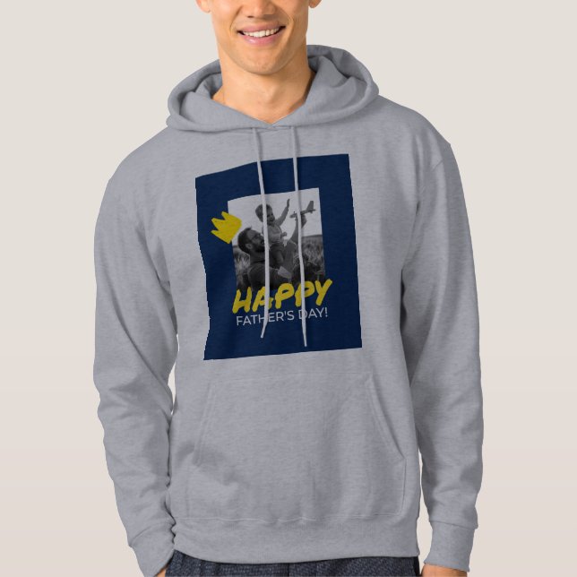 Vatertag Pullover Hoodie Grau (Vorderseite)
