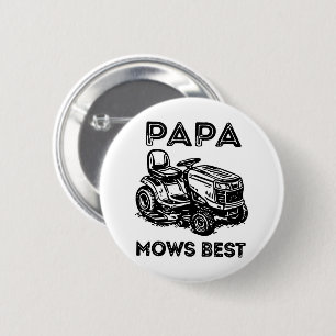 Vatertag Rasentraktor Aufsitzrasenmäher Button