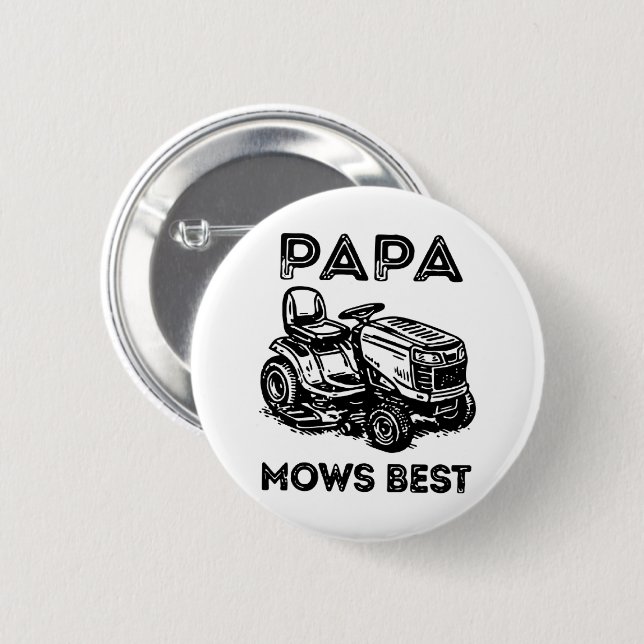 Vatertag Rasentraktor Aufsitzrasenmäher  Button (Vorne & Hinten)