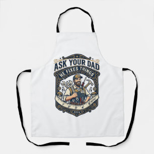 Vatertag Reparatur Papa Shirt Frag Deinen Vater Er Schürze
