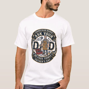 Vatertag Reparatur Papa T-Shirt Frag Deinen Papa E
