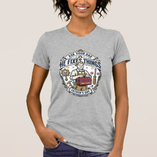 Vatertag Reparatur Papa T-Shirt Frag Deinen Papa E