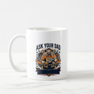Vatertag Reparatur Papa T-Shirt Frag Deinen Papa E Kaffeetasse
