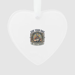 Vatertag Reparatur Papa T-Shirt Frag Deinen Papa E Ornament