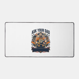 Vatertag Reparatur Papa T-Shirt Frag Deinen Papa E Schreibtischunterlage