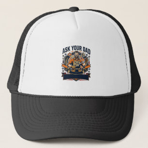 Vatertag Reparatur Papa T-Shirt Frag Deinen Papa E Truckerkappe