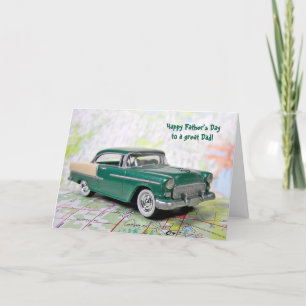 Vatertag Retro Auto Karte