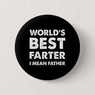 Vatertag Retro Papa Weltbester Furzer I Button