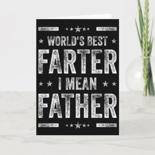 Vatertag Retro Papa Weltbester Furzer Ich meine Karte