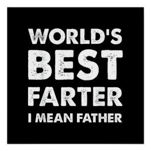Vatertag Retro Papa Weltbester Furzer Ich meine Poster