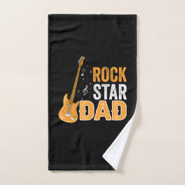 Vatertag Rock Star Vater Handtuch