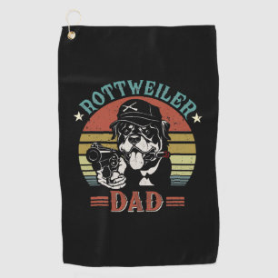 Vatertag Rottweiler Dog Vater Golfhandtuch