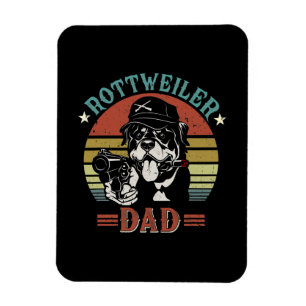Vatertag Rottweiler Dog Vater Magnet