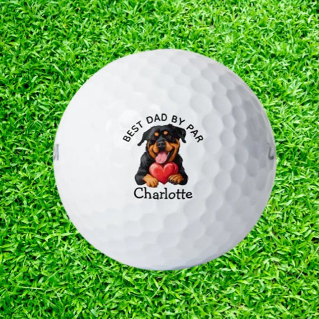 Vatertag Rottweiler Welpe  Golfball (design the perfect birthday or Father’s Day gift tailored just for him—a meaningful keepsake)