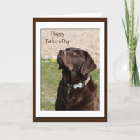 Vatertag Schokolade Brown Labrador Hund