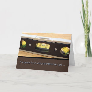 Vatertag, Schwiegervater, Stufe mit Ihrer Karte