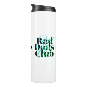 Vatertag Scramble Rad Dads Club Retro Lettering Thermosbecher