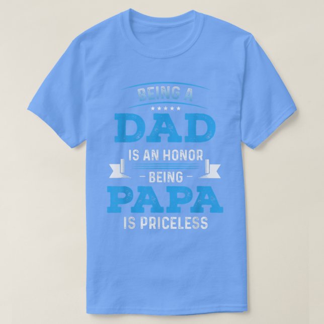 Vatertag Shirt für Vater Ein Ehrenzeichen ist Papa (Design vorne)