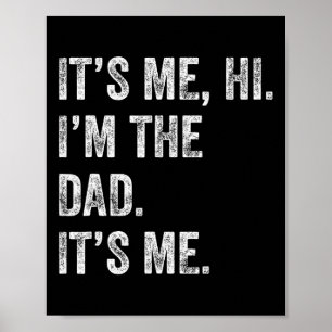 Vatertag Shirt lustig sein Ich Hi I&#; m Der Vater Poster