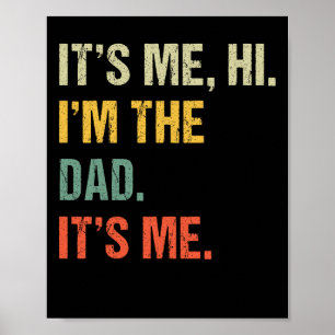Vatertag Shirt lustig sein Ich Hi I&#; m Der Vater Poster