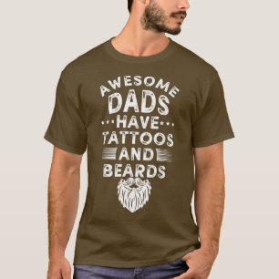 Vatertag Shirt Tätowierbart Papa Papa Geschenk pa