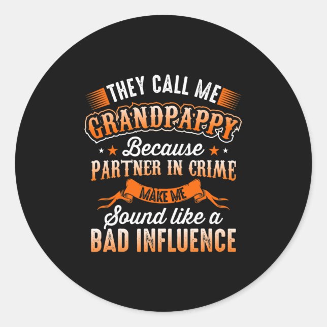 Vatertag | Sie nennen mich Großappy Runder Aufkleber (Vorderseite)