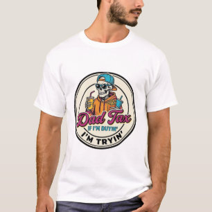 Vatertag Skelett Fast Food Humor T-Shirt Design_1