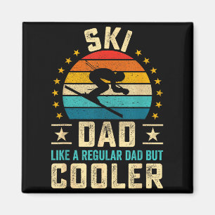 Vatertag - Skifahrer-Vater wie ein normaler Vater Magnet