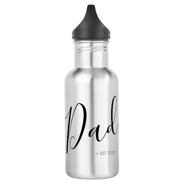 Vatertag Skript-Vater Personalisiert Edelstahlflasche (Links)