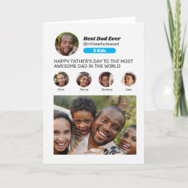 Vatertag Social Media Instagram Profil Foto Feiertagskarte