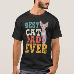 Vatertag Sphynx-Katze Papa jemals haarlose Katze b T-Shirt