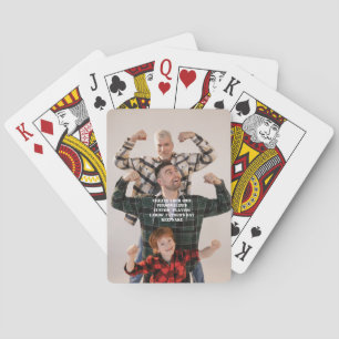 Vatertag Spielkarten - Custom Foto Poker
