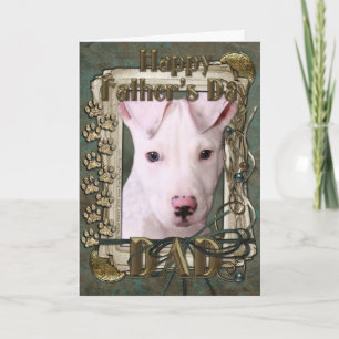 Vatertag - Steintatzen - Pitbull Welpe - Petey Karte