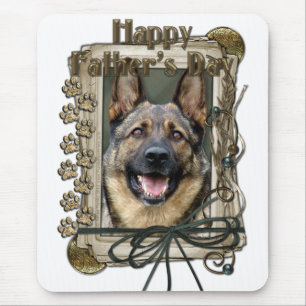 Vatertag - Steintatzen - Schäferhund Mousepad