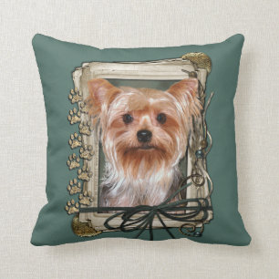 Vatertag - Steintatzen - Yorkshire Terrier Kissen