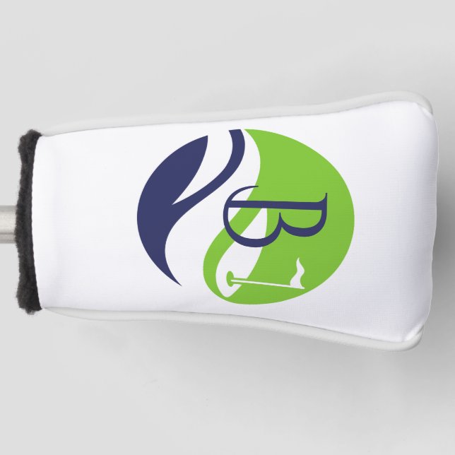 Vatertag Stylish Golf Fairway Monogramm Golf  Headcover (Vorderseite)