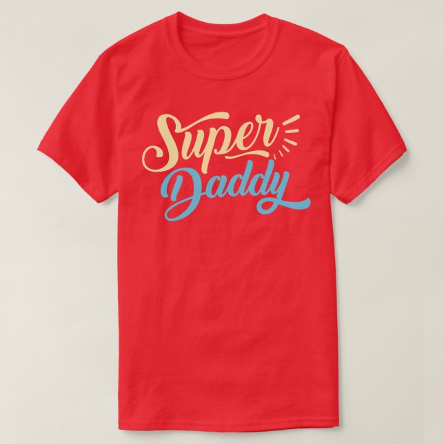 Vatertag Super Papa T-Shirt (Design vorne)