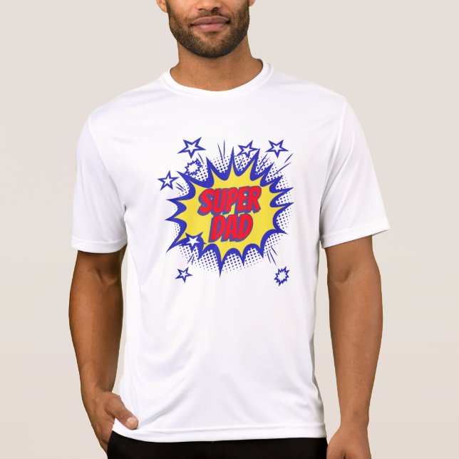 Vatertag Superdad für Papa T - Shirt (Vorderseite)