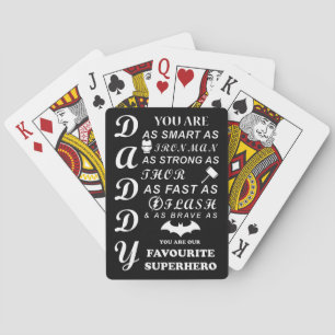 Vatertag Superhelden Tribute Playing Cards Spielkarten
