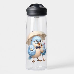 Vatertag Süßer Vogel Klare Wasserflasche Trinkflasche