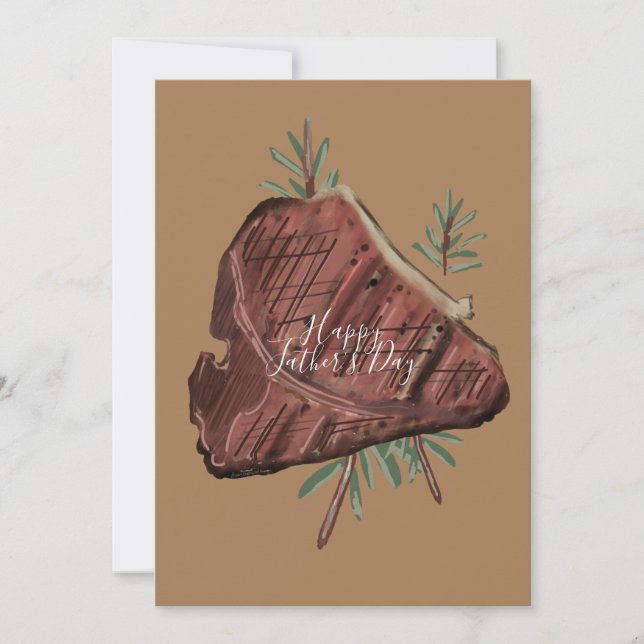 Vatertag T Bone Steak Rosemary Sprigs (Vorderseite)
