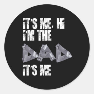 Vatertag T-Shirts lustig sein Ich Hi I&#; m der Va Runder Aufkleber