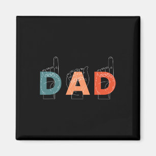 Vatertag Taubstumme Zeichensprache Magnet