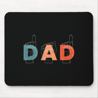 Vatertag Taubstumme Zeichensprache Mousepad
