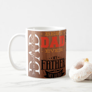 Vatertag-Typografie-Tasse • Beste-Vater-aller-Zeit Kaffeetasse