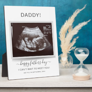 Vatertag Ultrasound Foto Schwangerschaft Offensich Fotoplatte