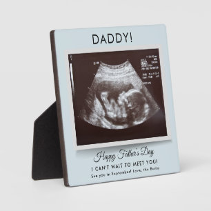 Vatertag Ultrasound Schwangerschaft Ankündigung Va Fotoplatte